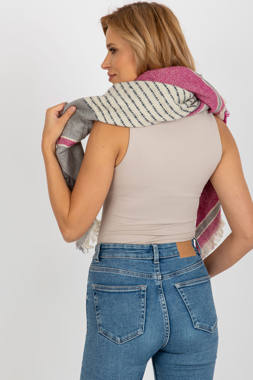 Halli-fuksia mustriga naiste sall