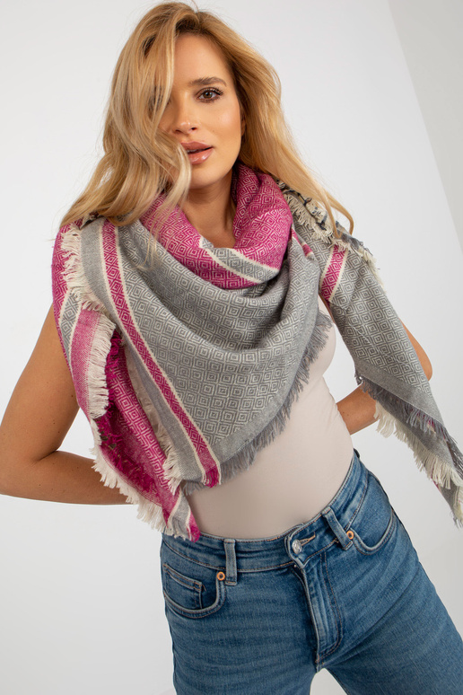 Halli-fuksia mustriga naiste sall