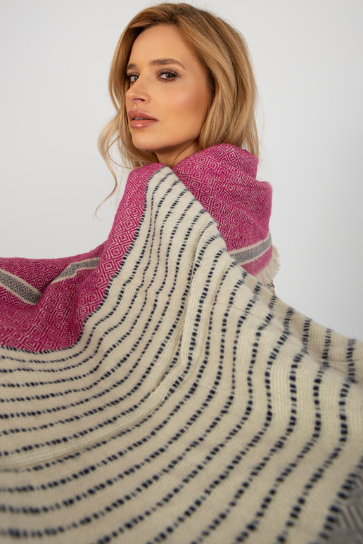 Halli-fuksia mustriga naiste sall