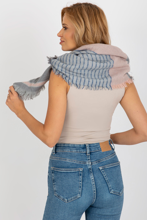 Hallikas-heleroosa villalisandiga sall