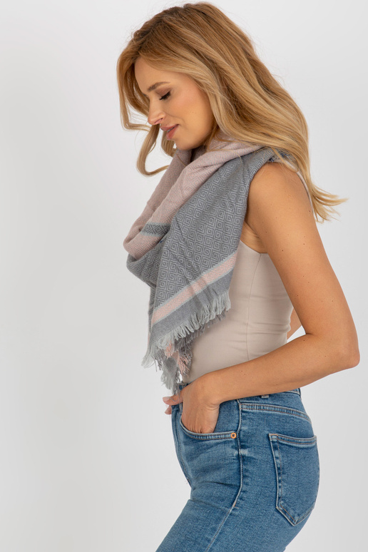 Hallikas-heleroosa villalisandiga sall