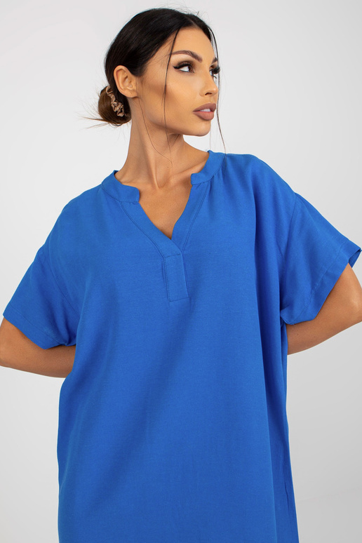 Sinine suvine midikleit V-kaelusega...