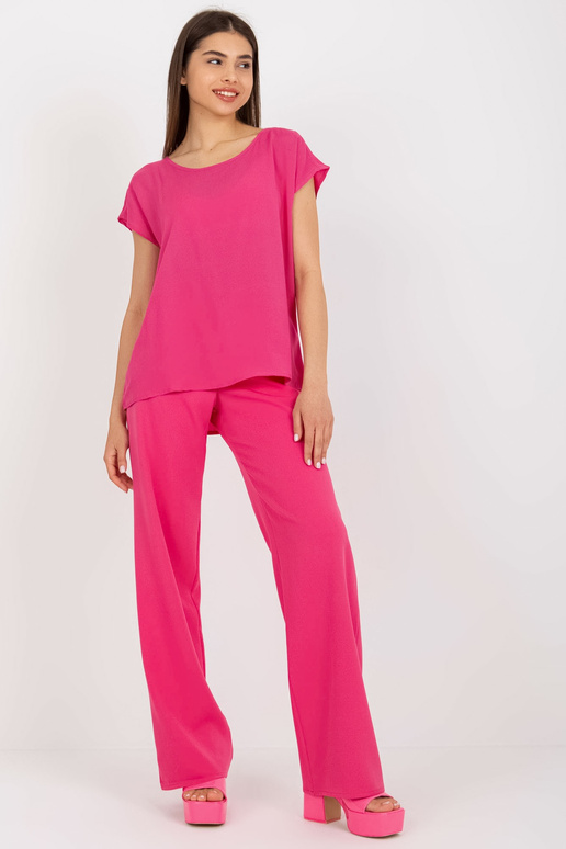 Tumeroosa vabaaja pluus viskoosiga...