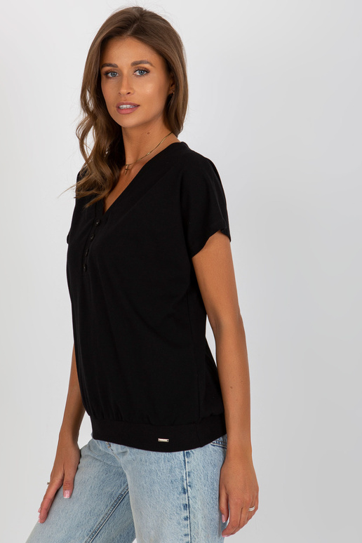 Must naiste puuvillane põhipluus