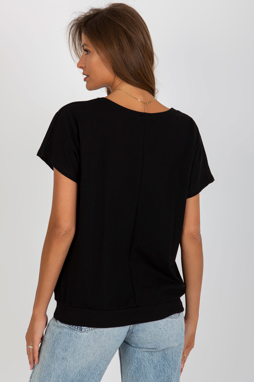 Must naiste puuvillane põhipluus