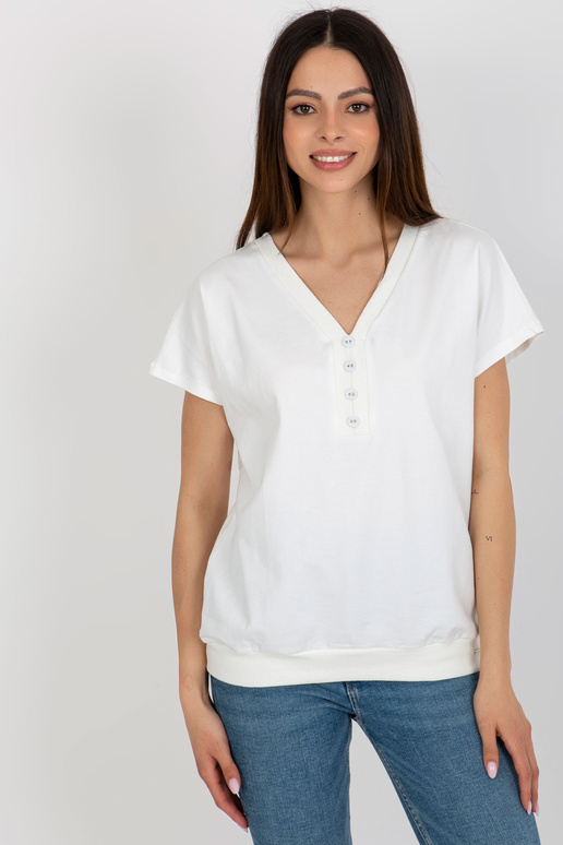 Ecru Cotton Basic lühikeste...