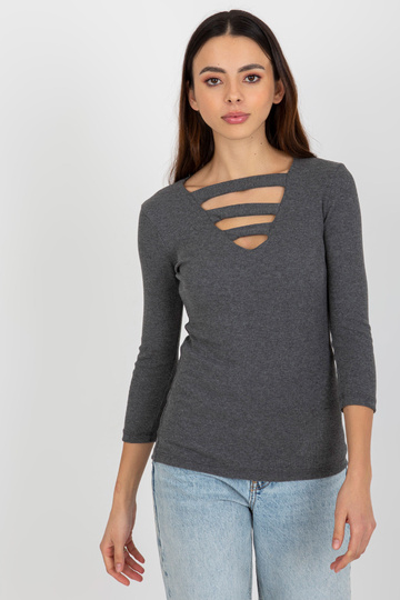 Tumehall soonikuga pluus...