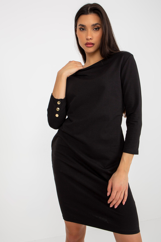 Varrukatel nööpidega must dressipluus...