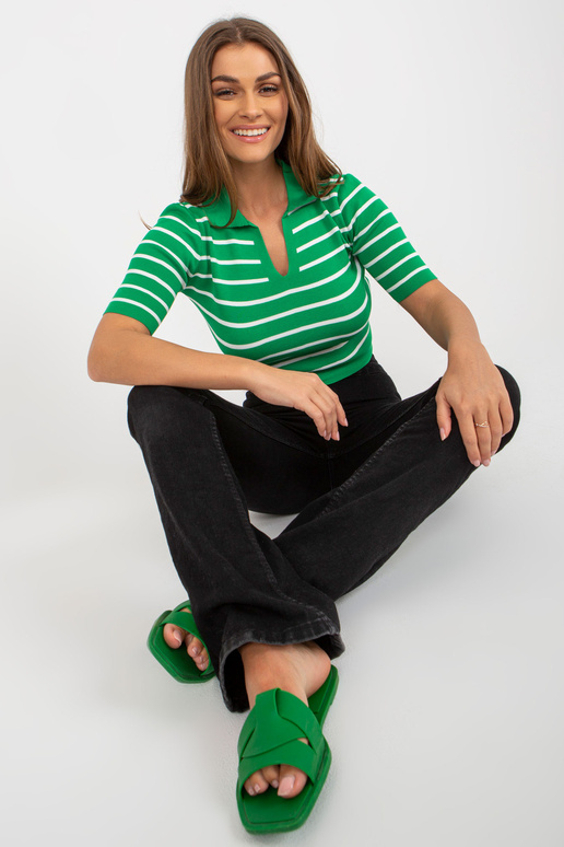 Roheline lühike kraega polopluus