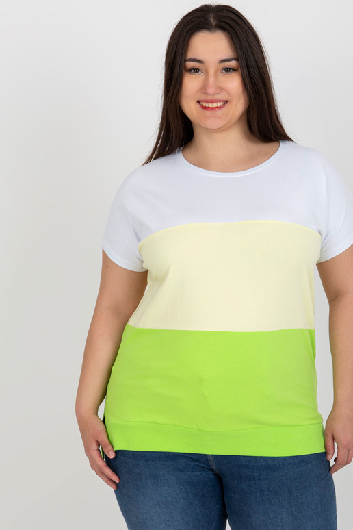 Valge ja kollane naiste pluss...