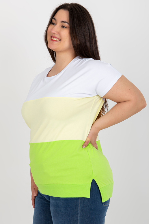 Valge ja kollane naiste pluss...