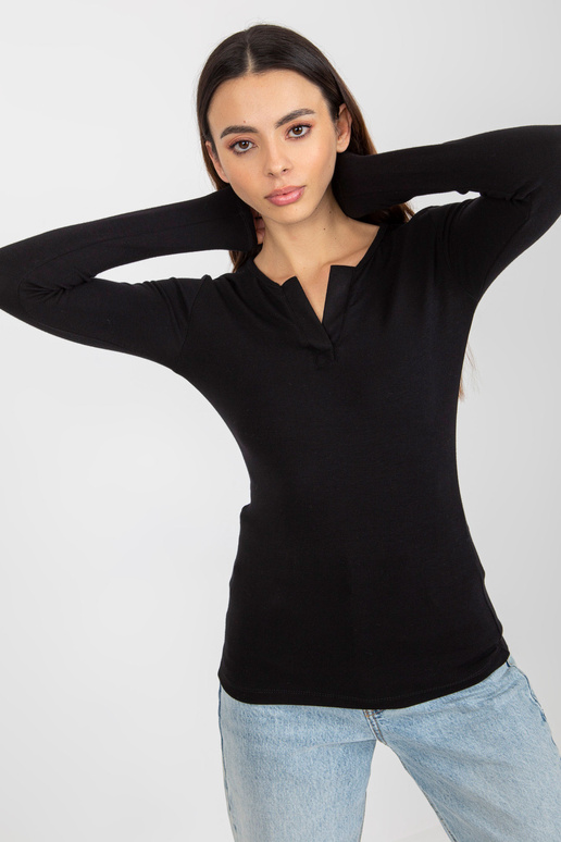 Must viskoosist vabaaja pluus...