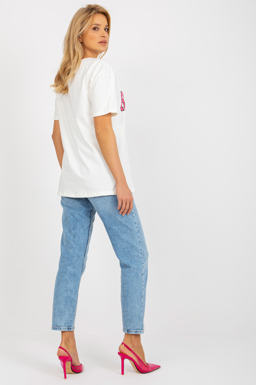 Ecru lahtine naiste T-särk kirjaga Ecru lahtine naiste T-särk kirjaga