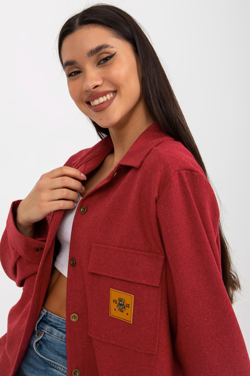 Tumeroosa villane taskutega pealissärk Tumeroosa villane taskutega pealissärk