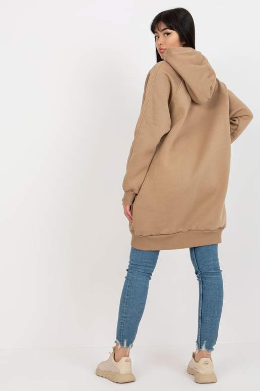 Tumebeež pikk taskutega dressipluus