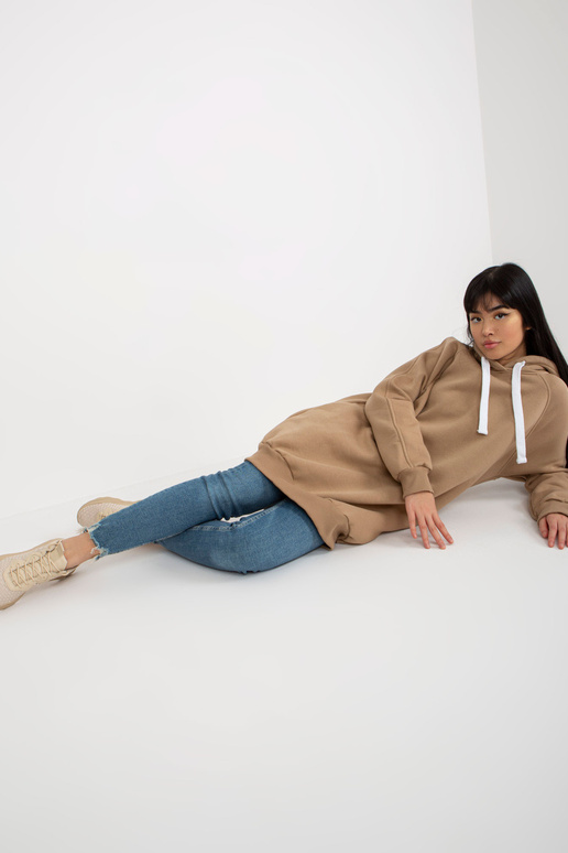 Tumebeež pikk taskutega dressipluus