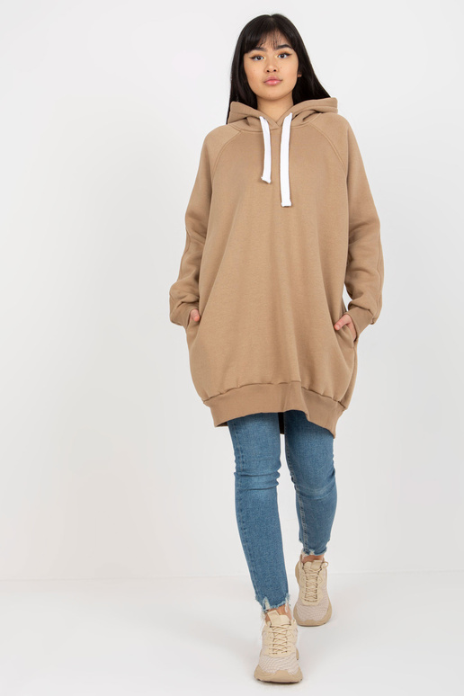 Tumebeež pikk taskutega dressipluus