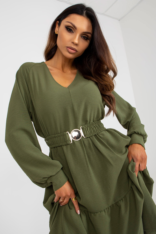 Khakivärvi midi rõõmus volangidega... Khakivärvi midi rõõmus volangidega...