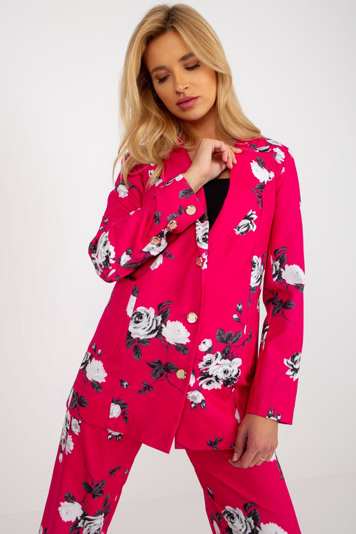 Fuksia elegantne ülikonna roosidega... Fuksia elegantne ülikonna roosidega...