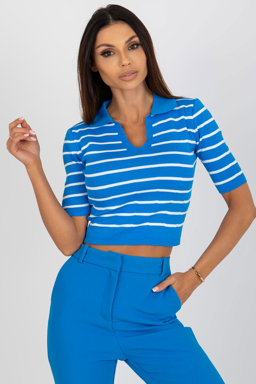 Sinine lühike kraega polopluus