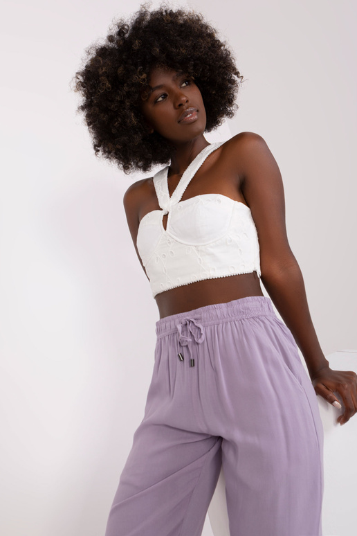 Püksid - D73760M61869O - Helelilla