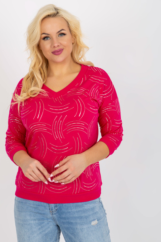 Fuksia naiste suures suuruses läikiva...