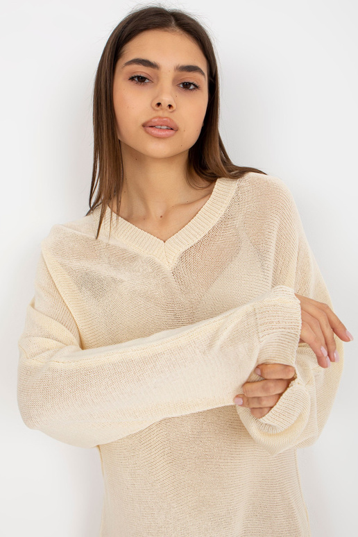 Helebeež suvine V-kaelusega kootud kleit