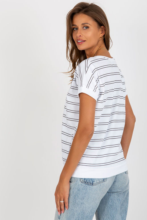 Valge ja must puuvillane triibuline...