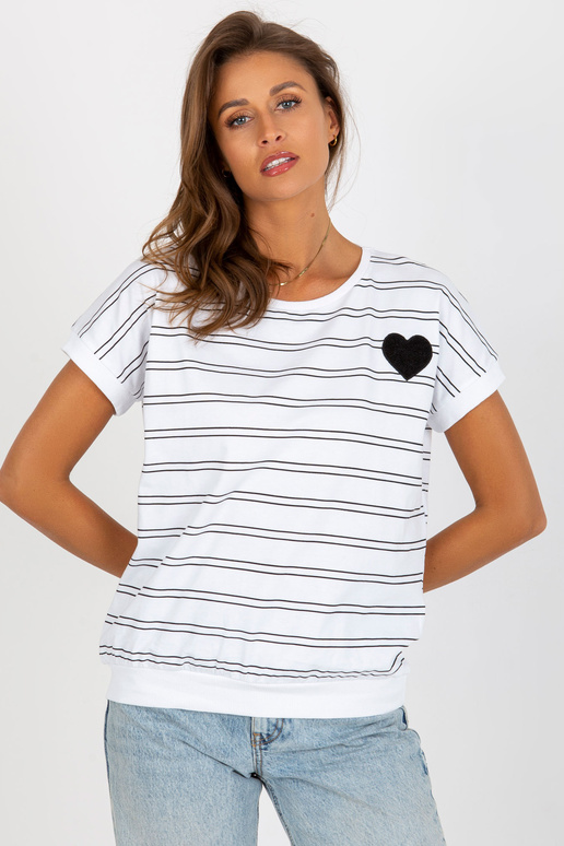 Valge ja must puuvillane triibuline...