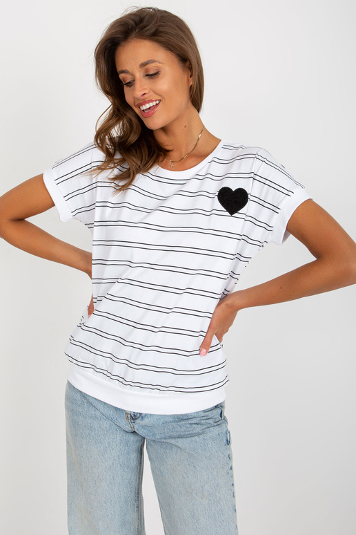 Valge ja must puuvillane triibuline...