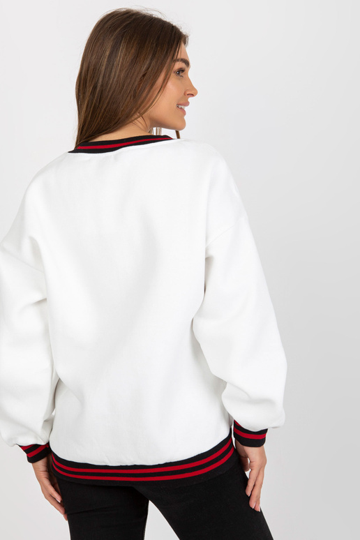 Valge trükiga dressipluus ilma...