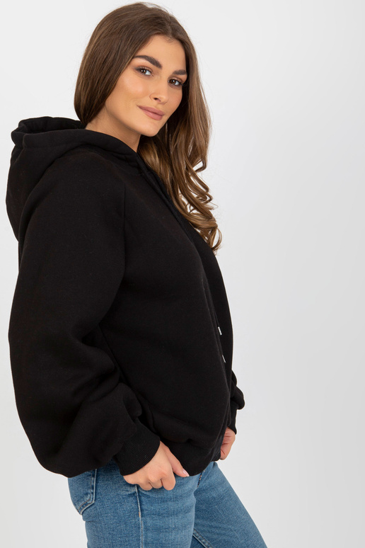 Must ülisuure lõikega dressipluus