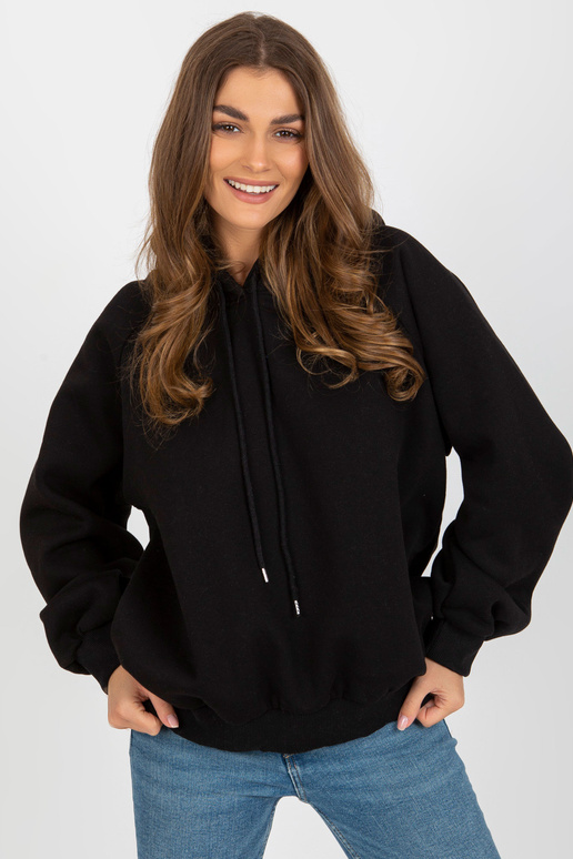 Must ülisuure lõikega dressipluus