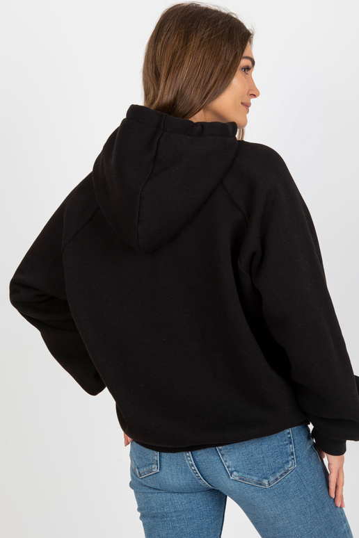 Must ülisuure lõikega dressipluus