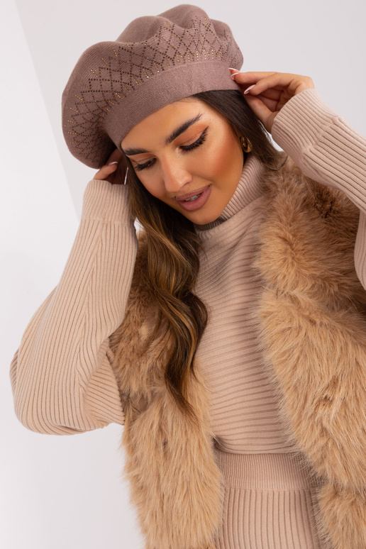 Czapka- AT-CZ-231605.21P - pruun