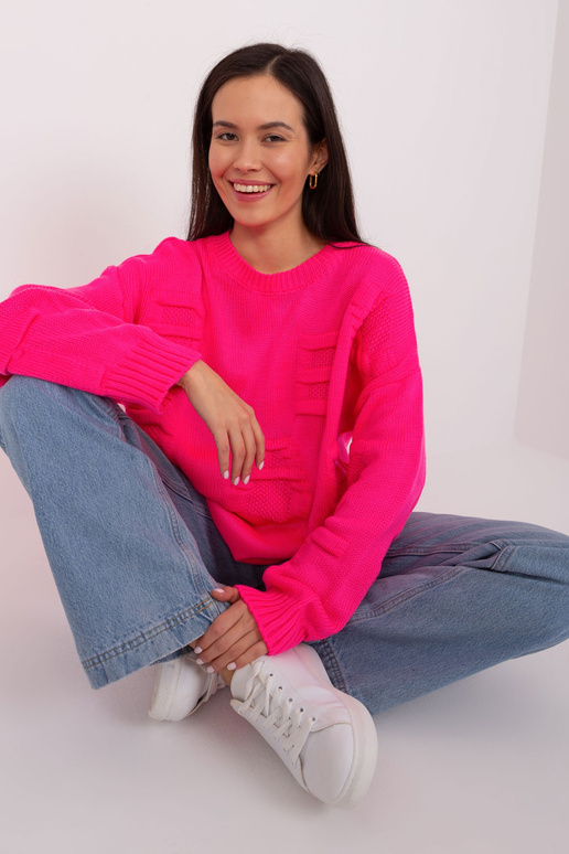 Kampsun-BA-SW-8053.31-fluo roosa