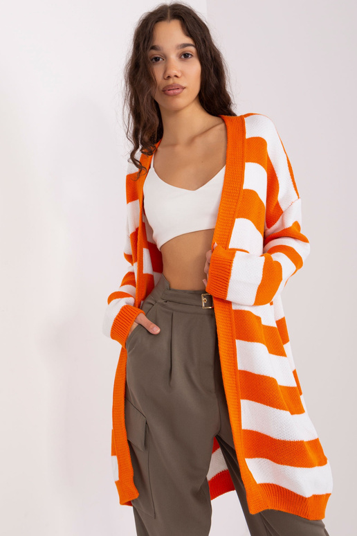 Kardigan-BA-SW-8033.21-oranž Kardigan-BA-SW-8033.21-oranž