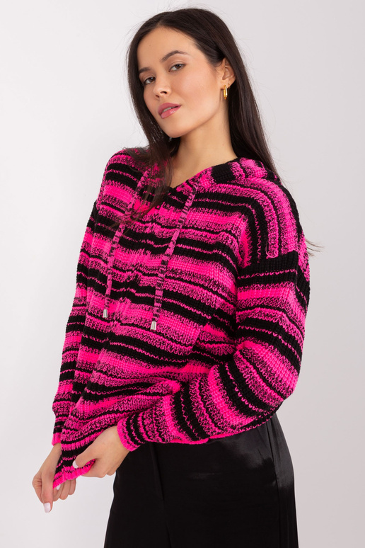 Kampsun-BA-SW-8000.56P-must ja roosa