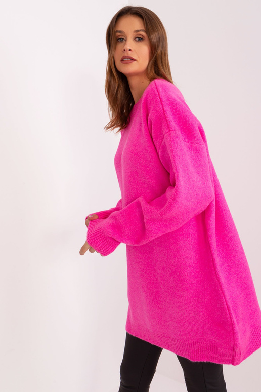 Sukienka-LC-SK-0568.70P-fluo różowy