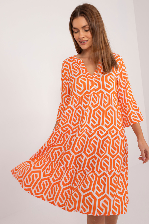 Kleit-D73771M30214K-oranž