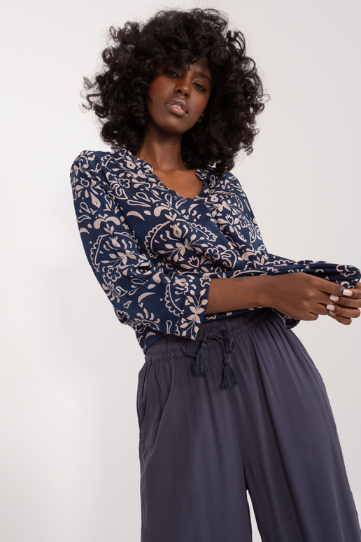 Püksid - D73761M62237E - tumesinine