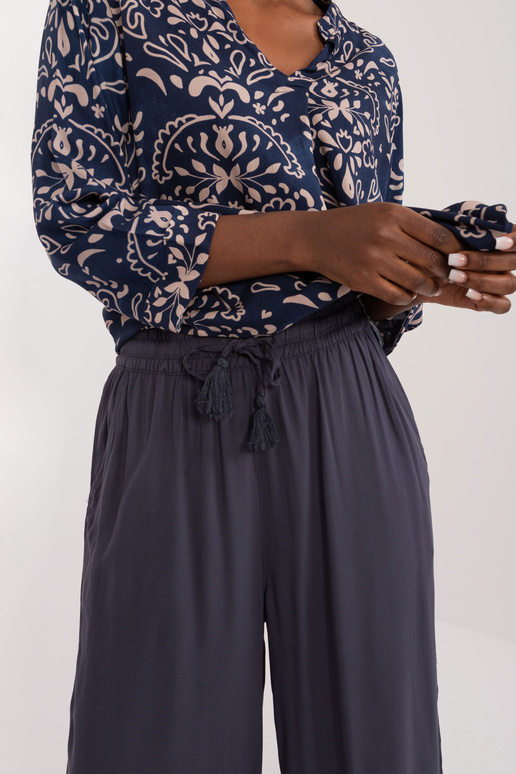 Püksid - D73761M62237E - tumesinine