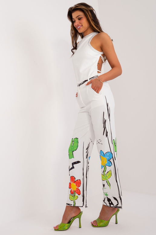 Püksid-DHJ-SP-18857.31- valge värv