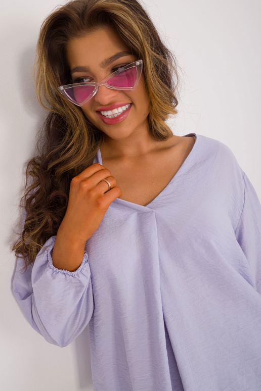 Pluus - D60082M11180B - helesinine