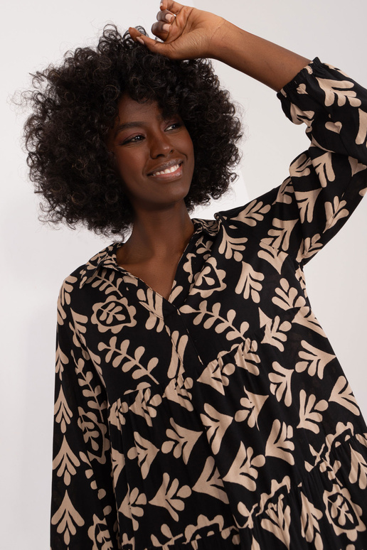 Kleit-D73771Z30425A-must-beež