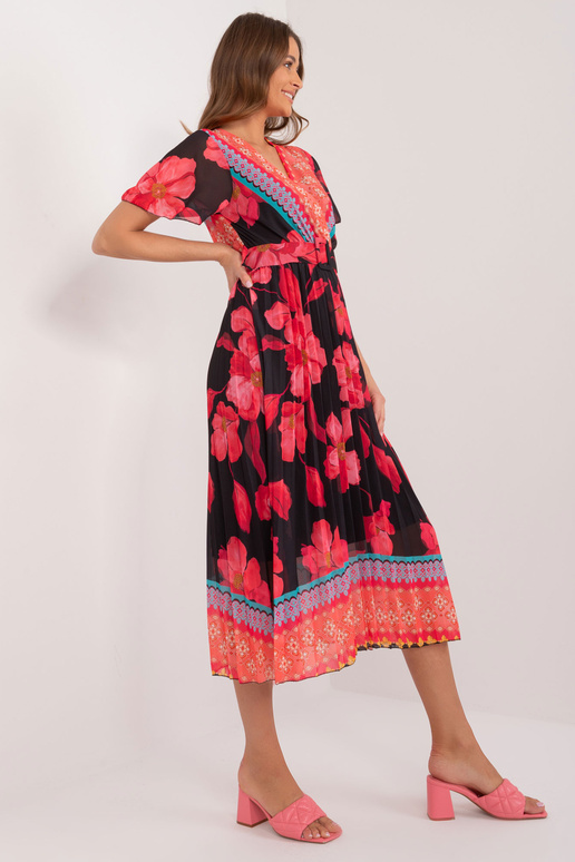 Kleit-DHJ-SK-11331-5,19-must-punane