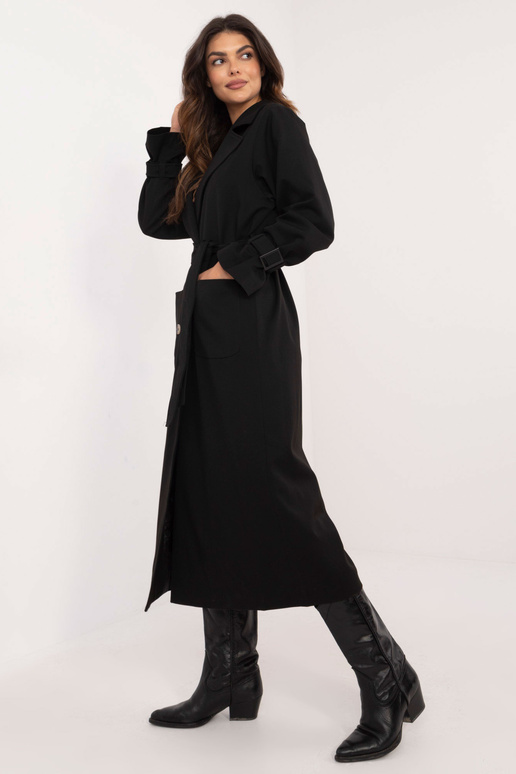 Płaszcz-LK-PL-509754.42-czarny Płaszcz-LK-PL-509754.42-czarny