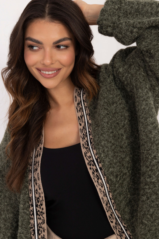 Kardigan -DHJ-NA-A8500.11P-khaki