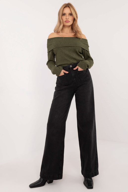 Teksapüksid - D80016BD62456B150 - must