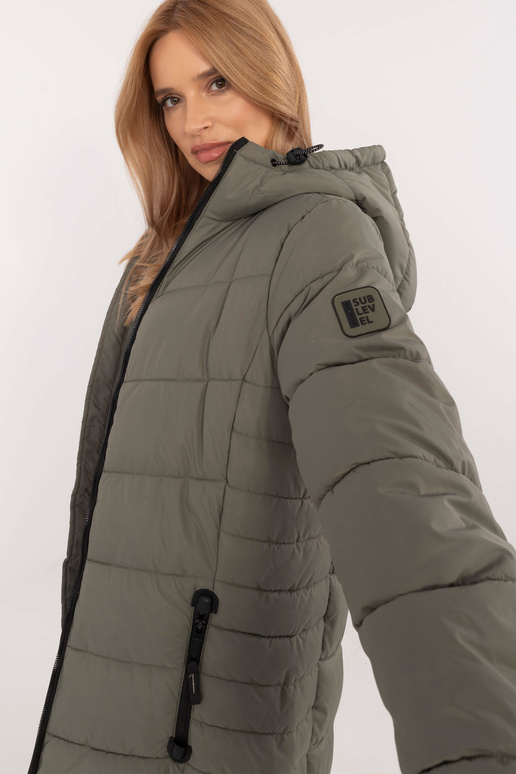 Mantel-D51160XB44540A2-khakivärvi